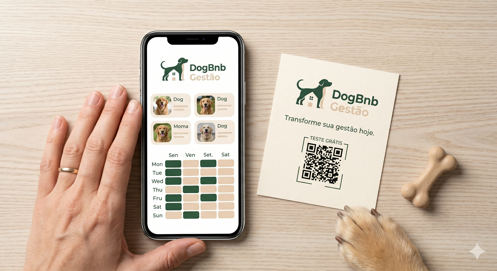 Interface do Diário de Bordo DogBnB